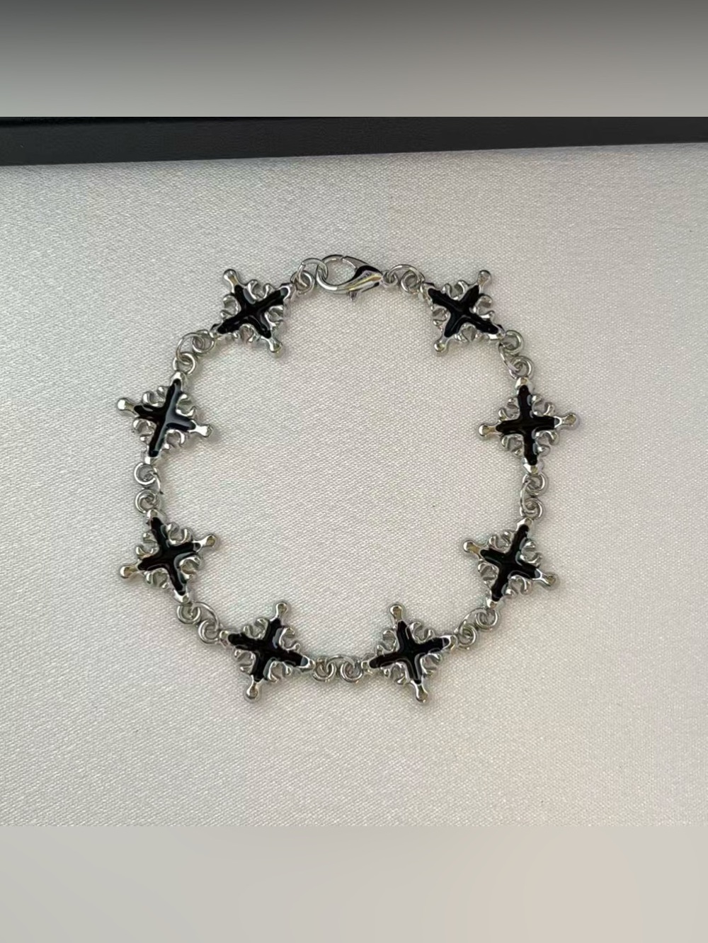 Cross Link Chain Bracelet for Men Women Streetwear Hip Hop Punk Unisex Style